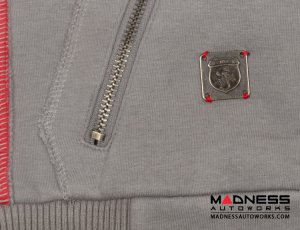 ABARTH Zippered Jacket - Grey w/ Red - Piccola & Cattiva